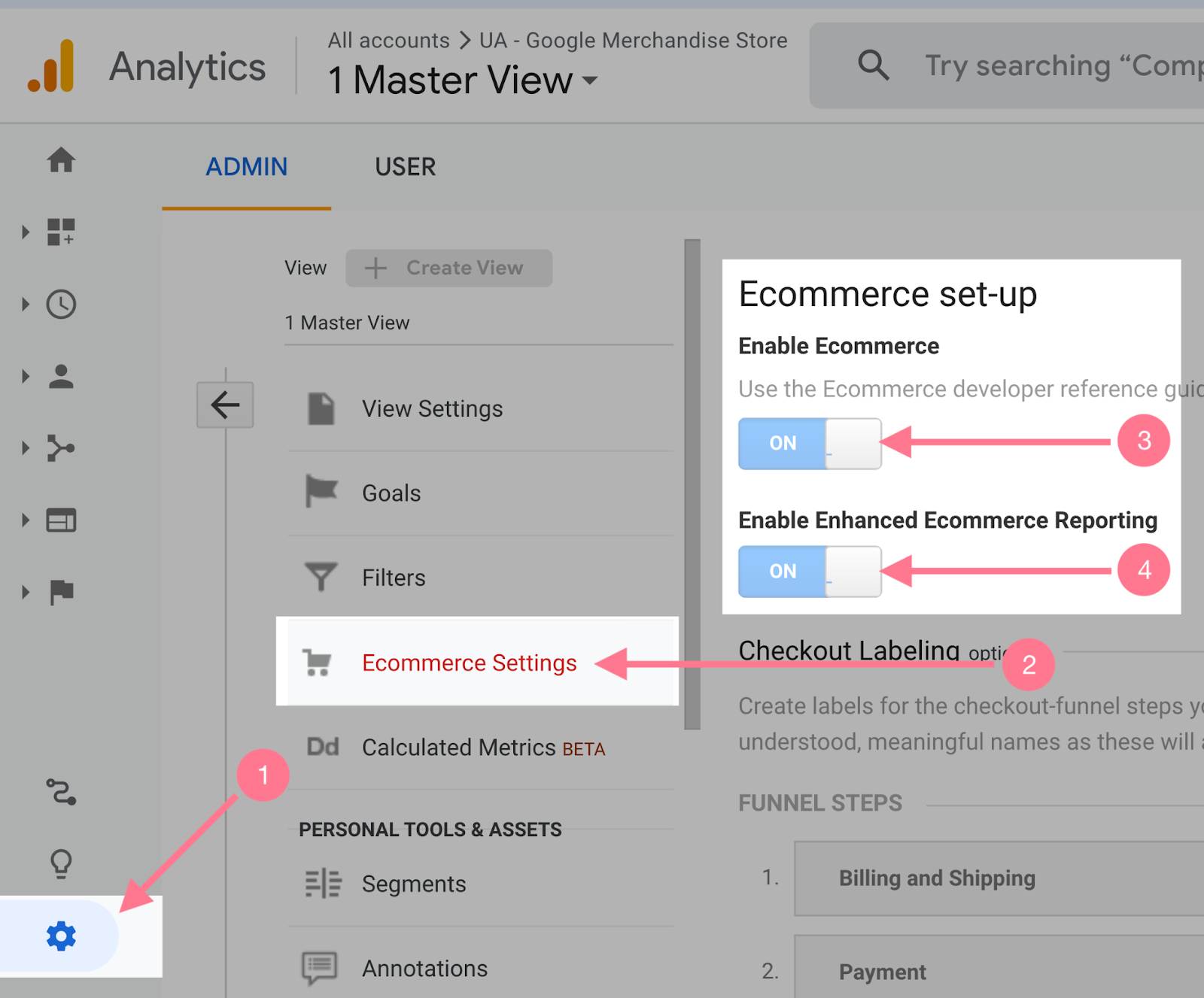 Shopify with google analytics setup image 