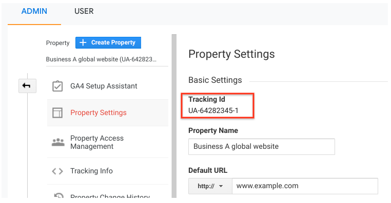 Tracking ID google analytics image 