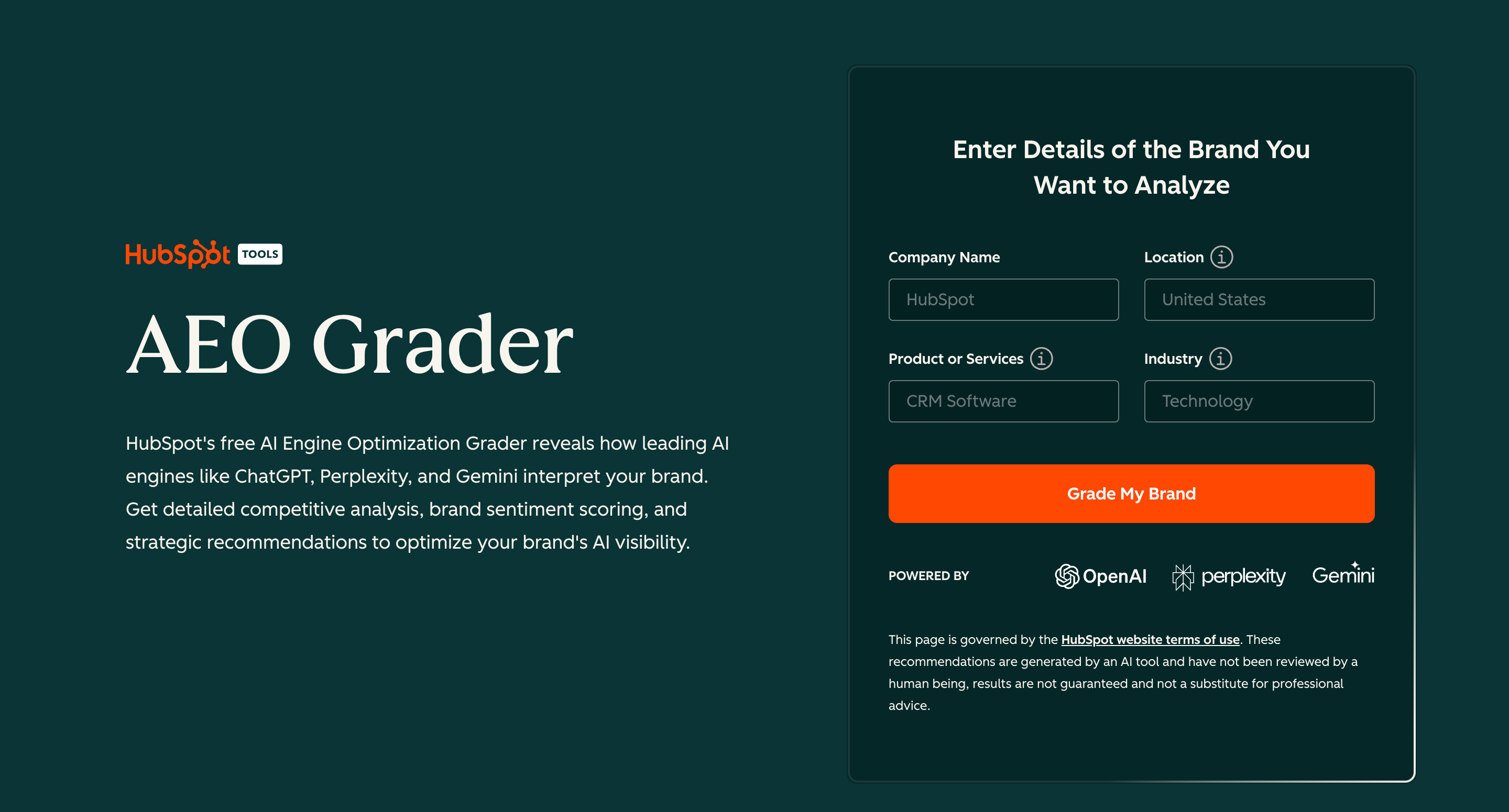 Hubspot AI Grader