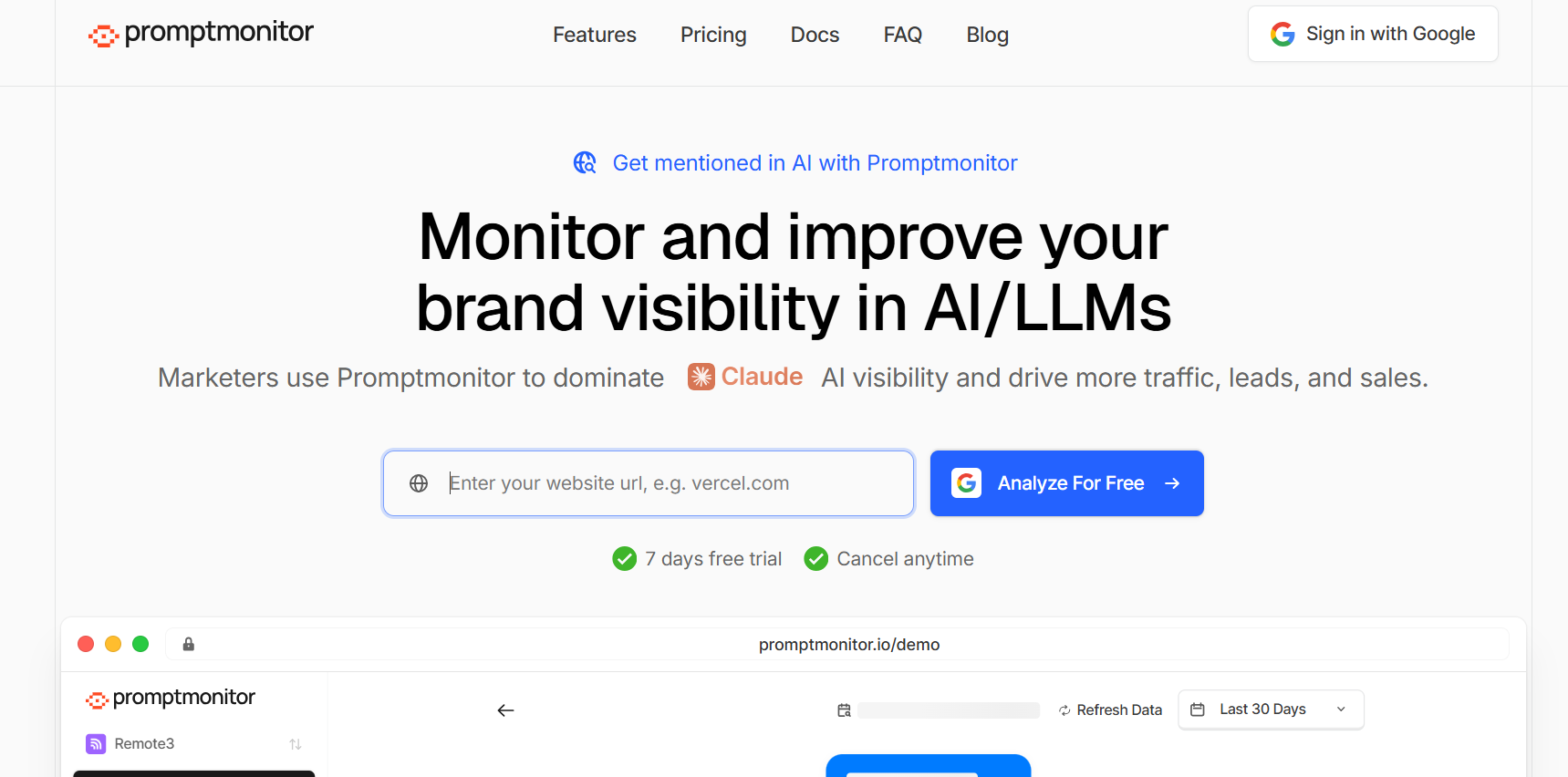 Prompt monitor AI platform