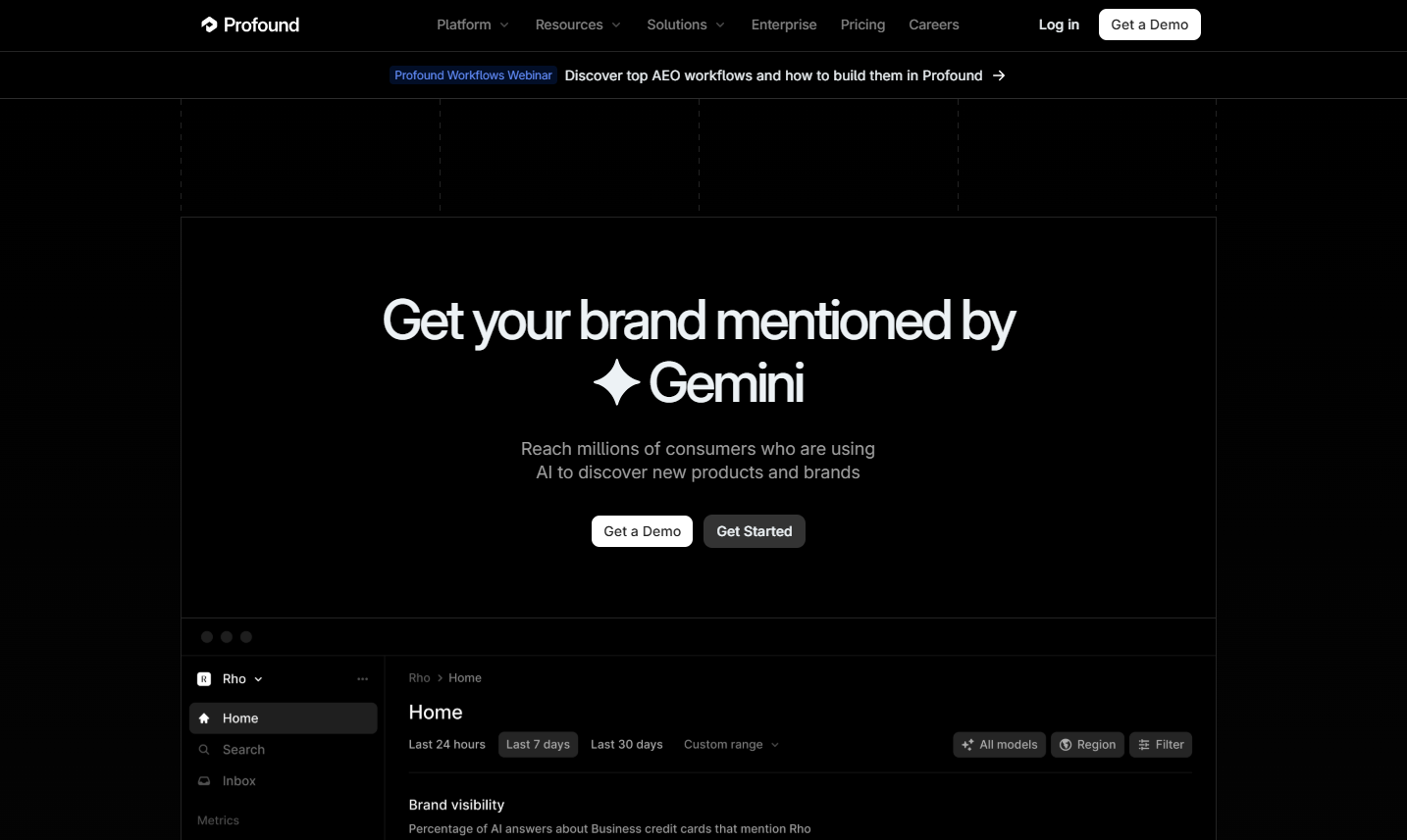 Profound AI platform