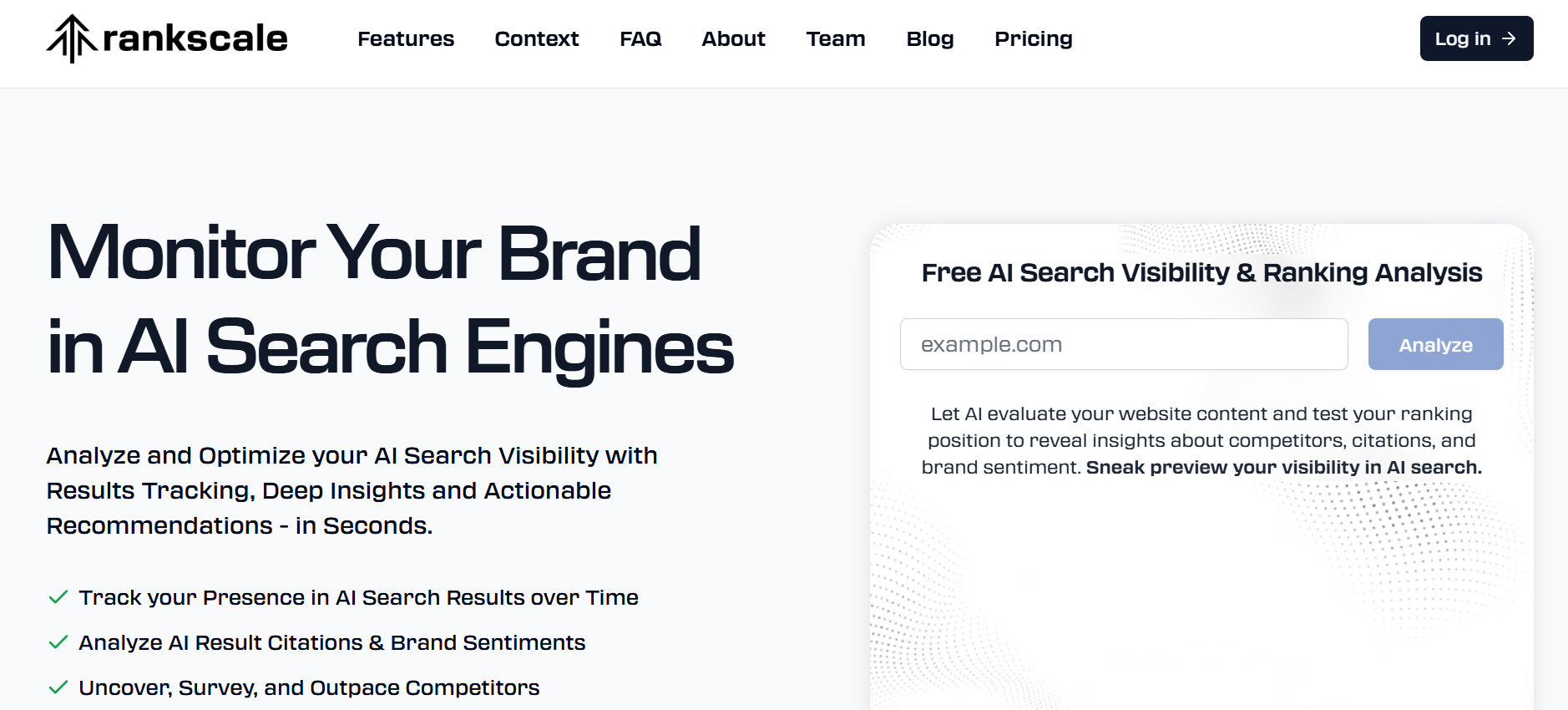 Rankscale AI platform