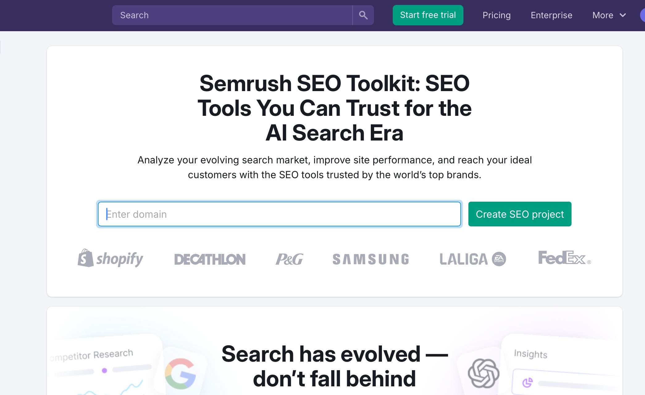 Semrush SEO Toolkit