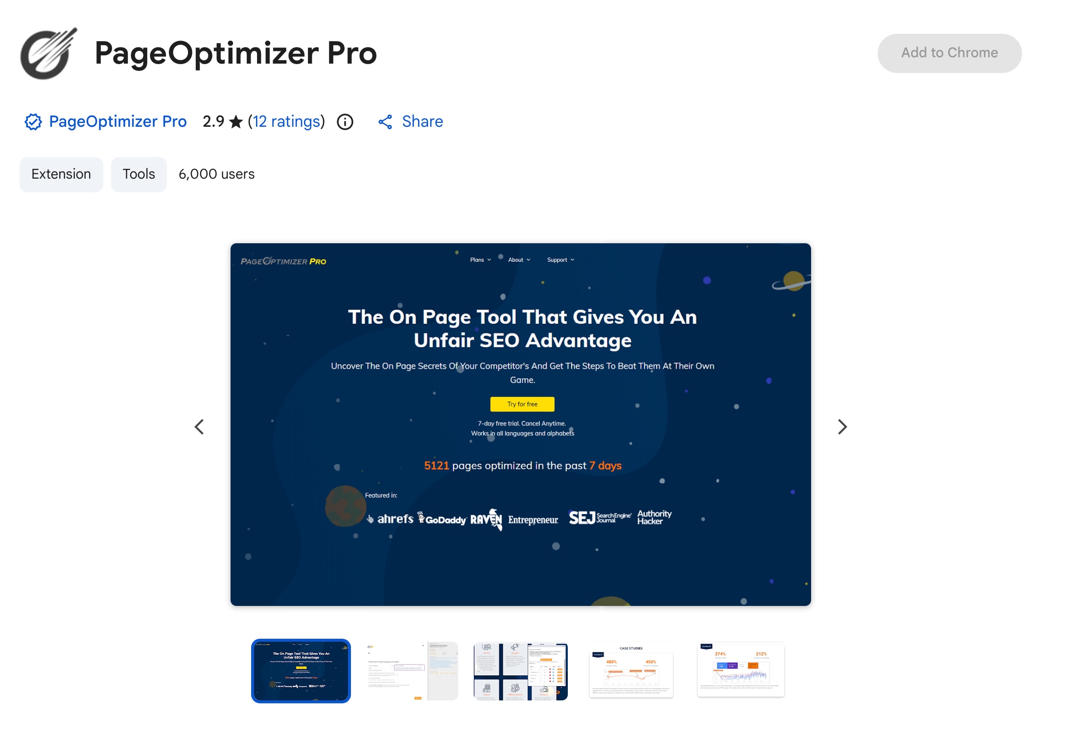 PageOptimizer Pro Chrome Extension on Chrome Web Store.