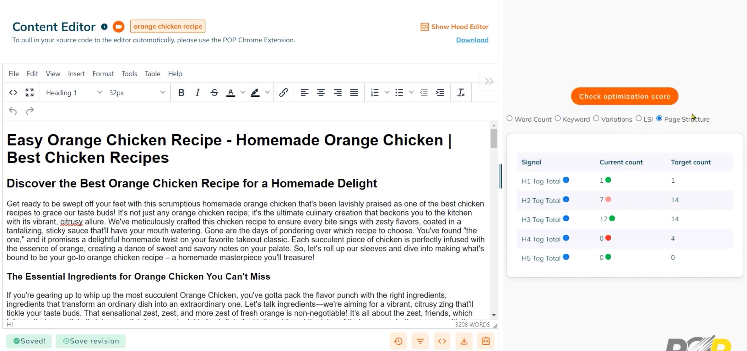 Content Editor On POP