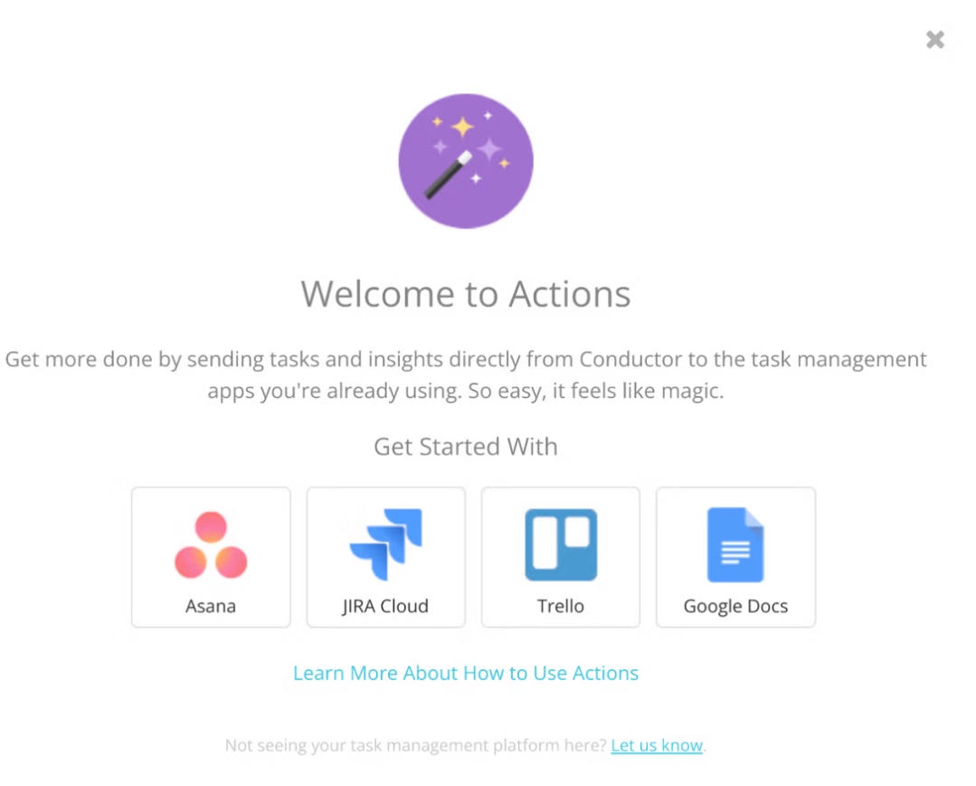 Integrations on Conductor