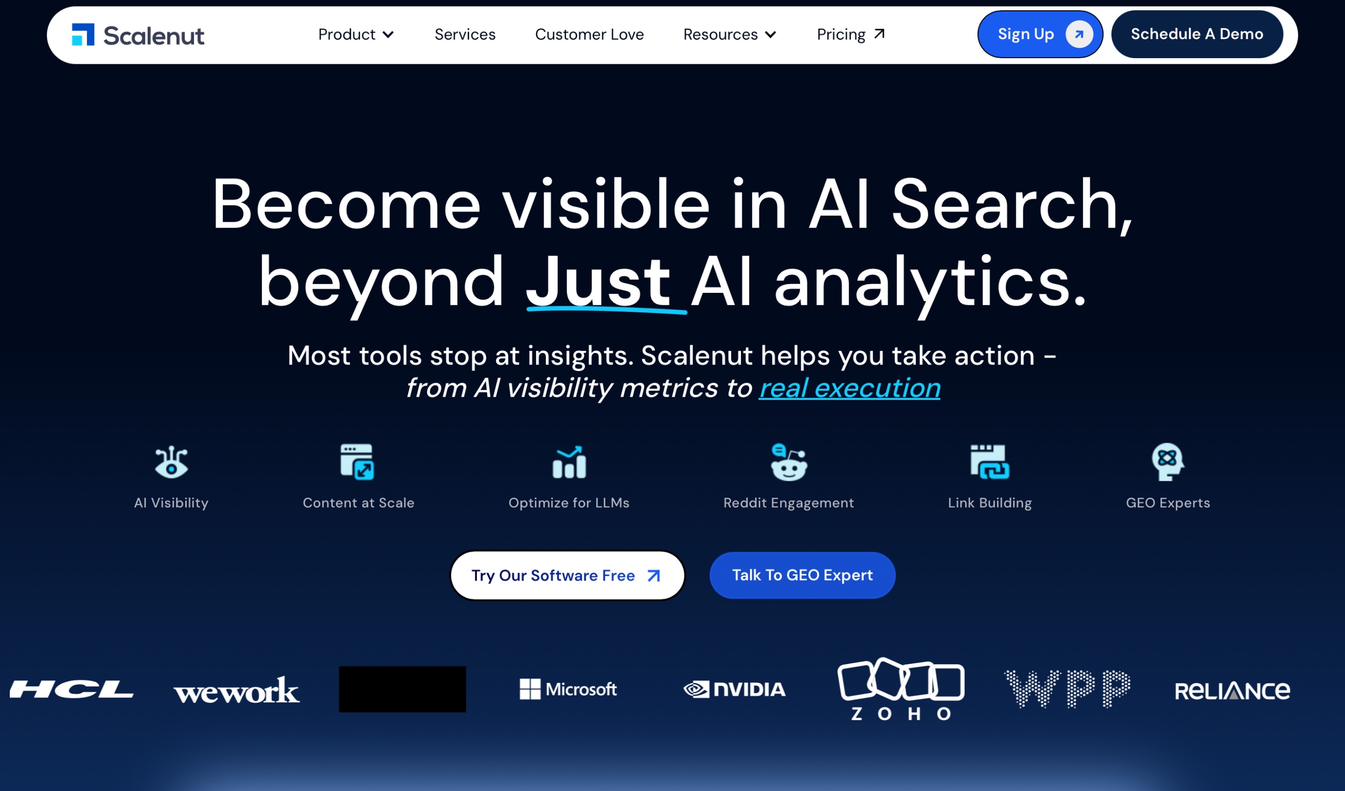 Scalenut Homepage Screenshot