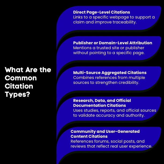 An Infographic on What Are the Common Citation Types.