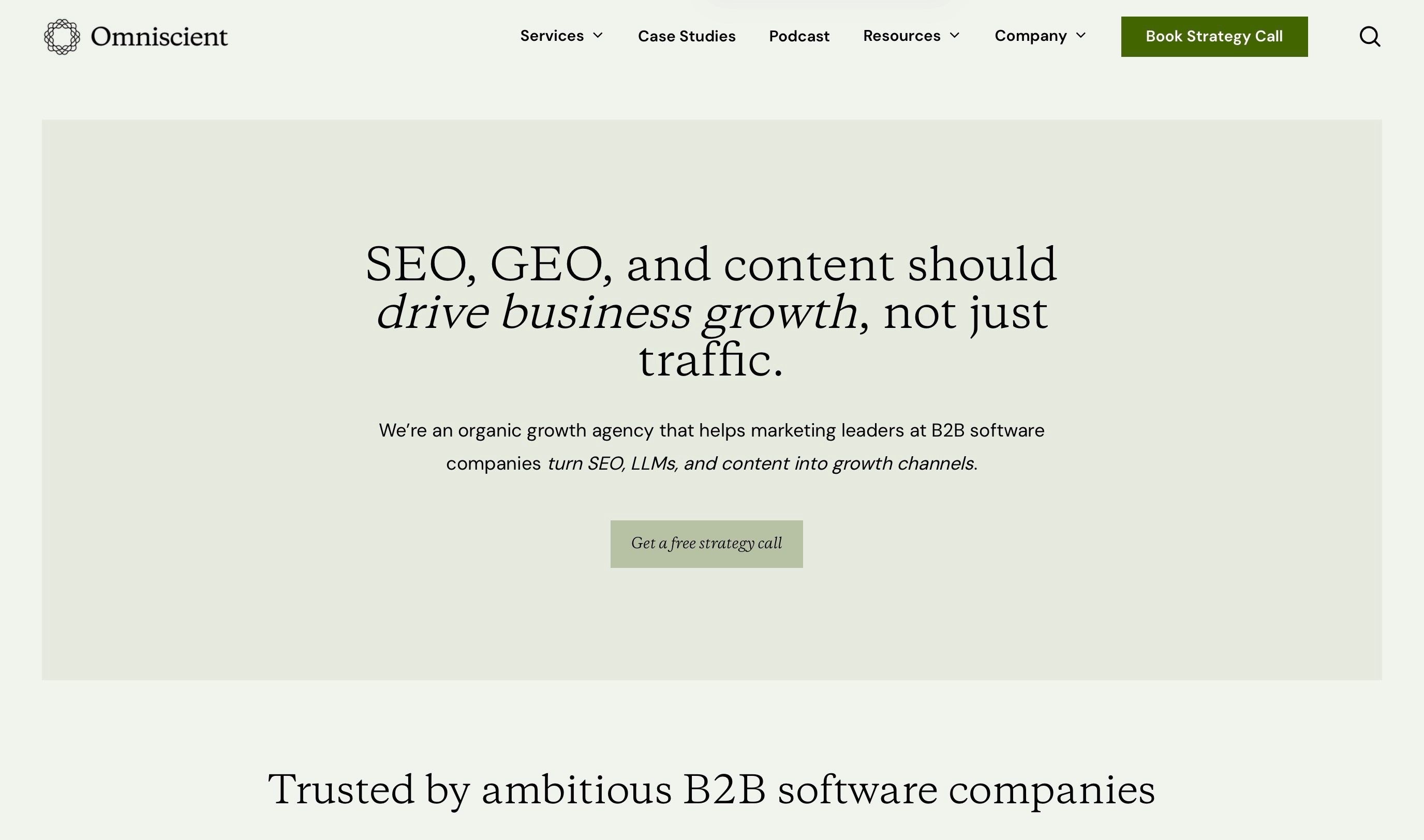 An Infographic on Omniscient Digital.