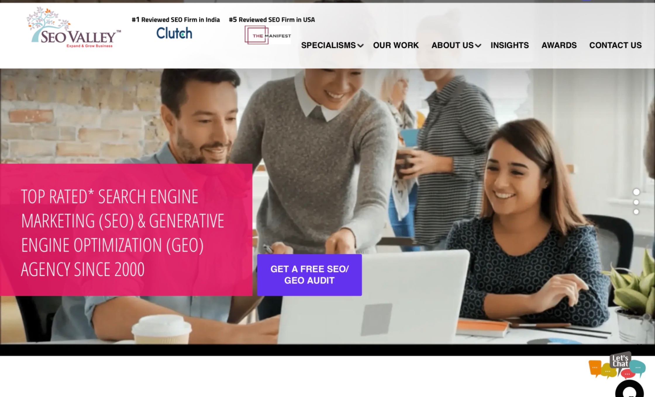 SEOValley Homepage Screenshot