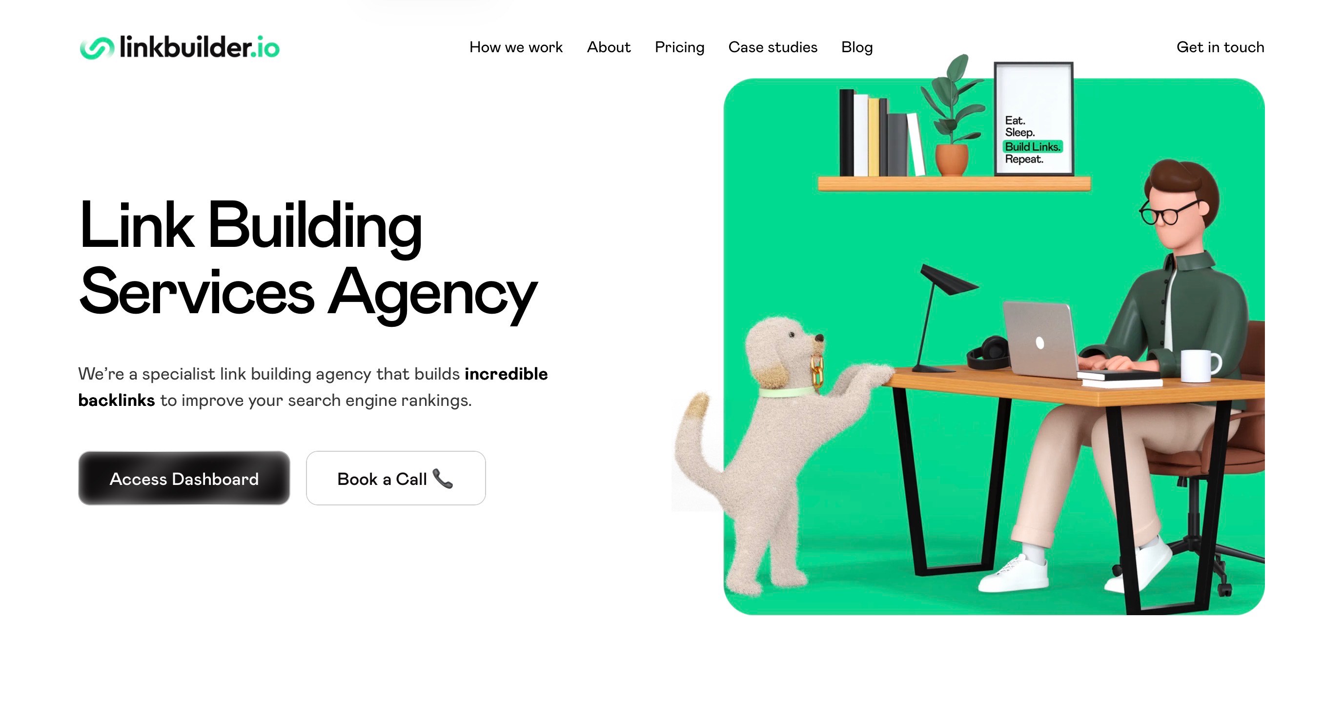 LinkBuilder.io Homepage Screenshot