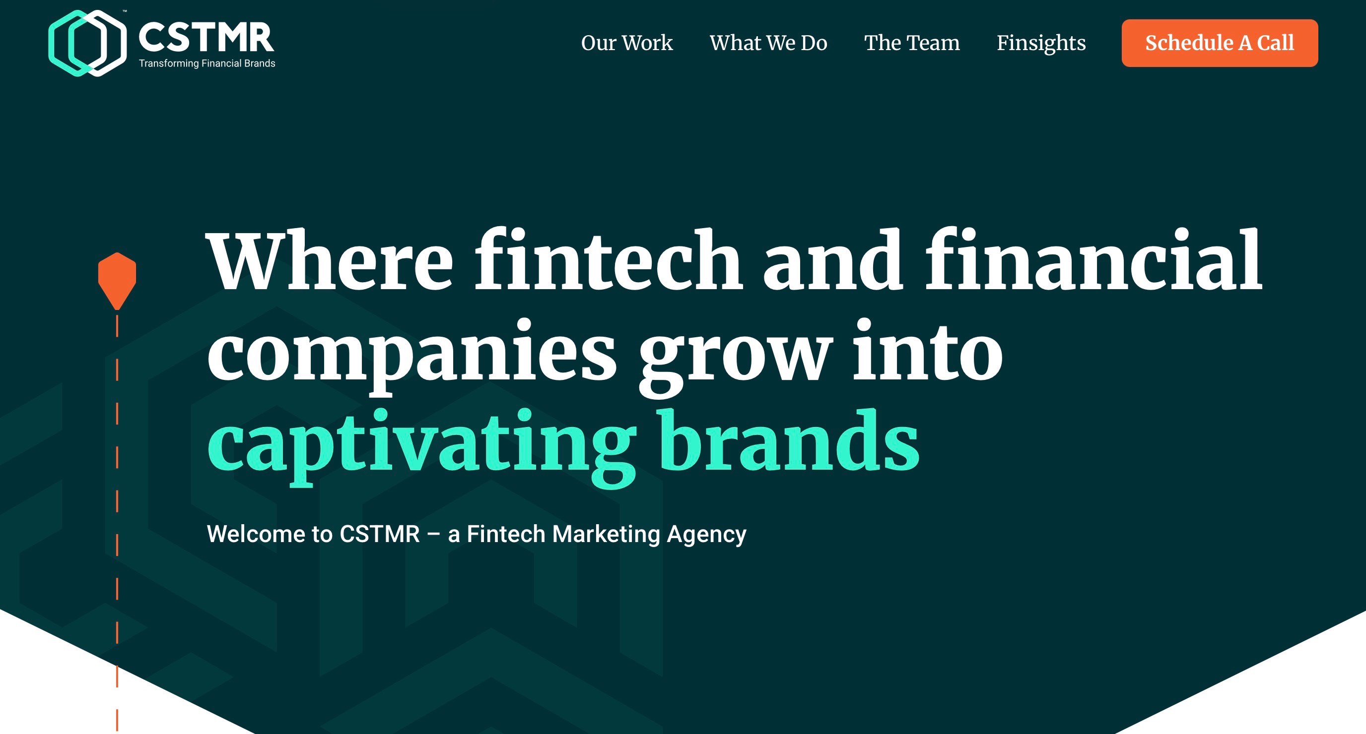 CSTMR Homepage Screenshot