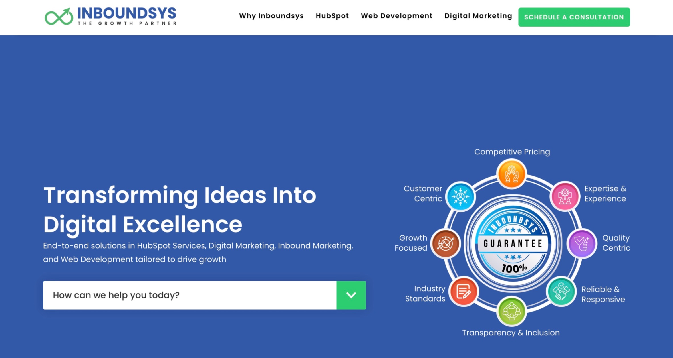 INBOUNDSYS Homepage Screenshot