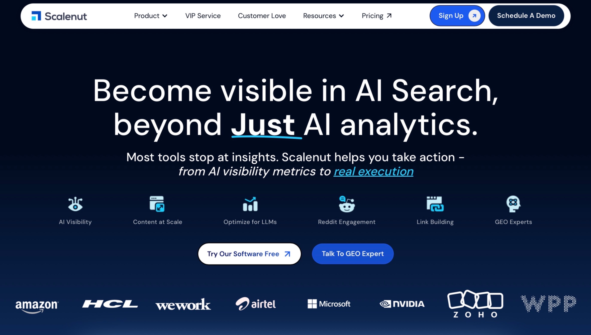 Scalenut Landing Page Screenshot