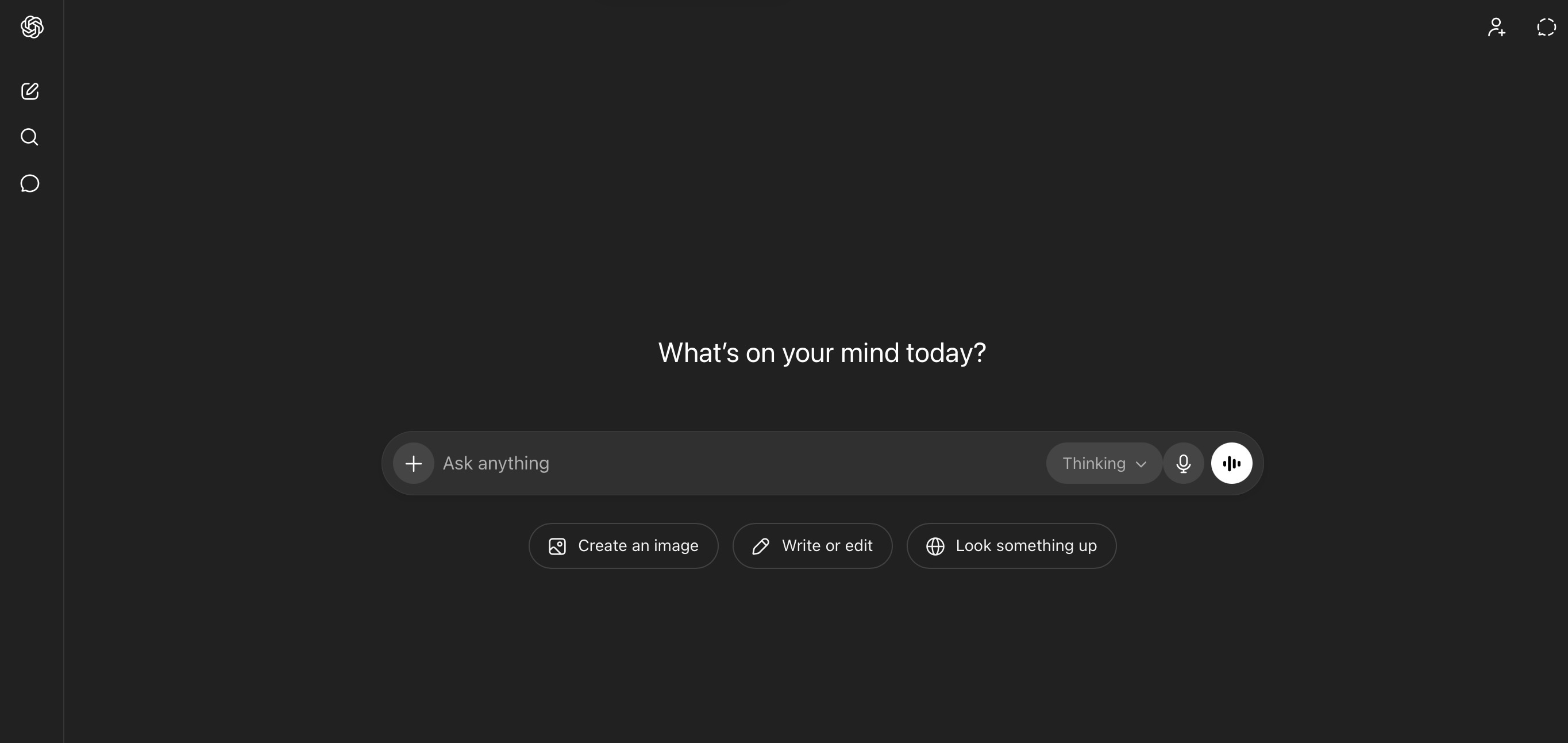 ChatGPT Chat interface