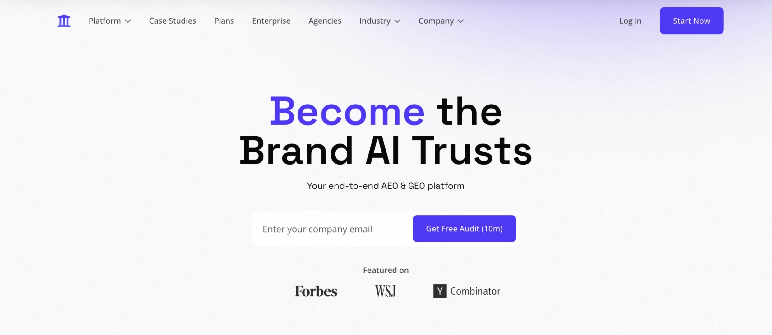 AthenaHQ Landing page screenshot