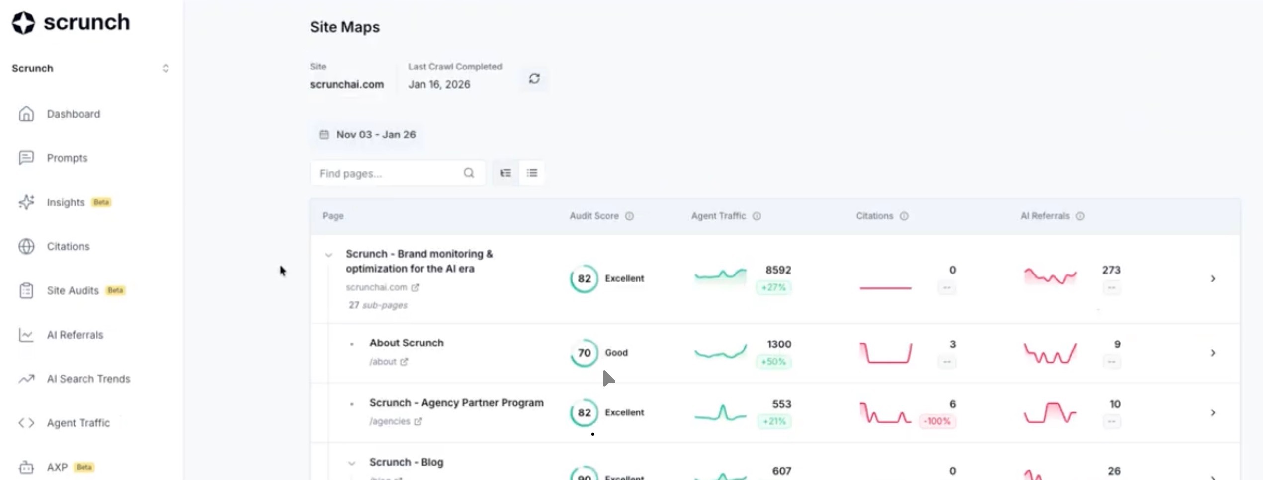 Site Maps On Scrunch AI