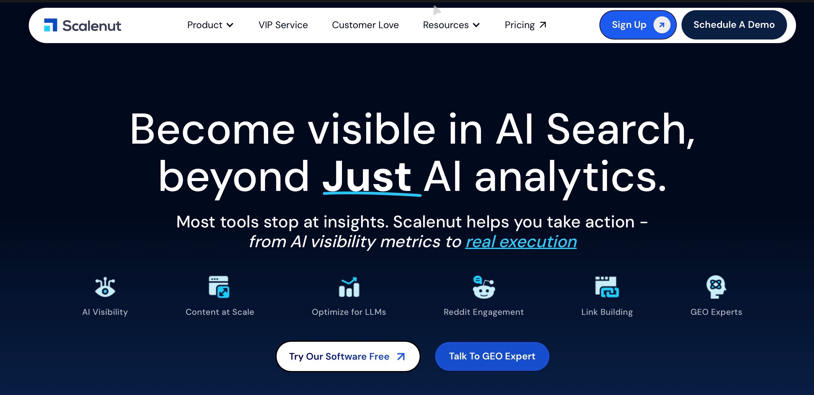Scalenut Homepage screenshot