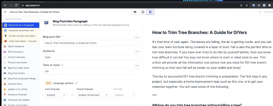 Jasper dashboard screenshot