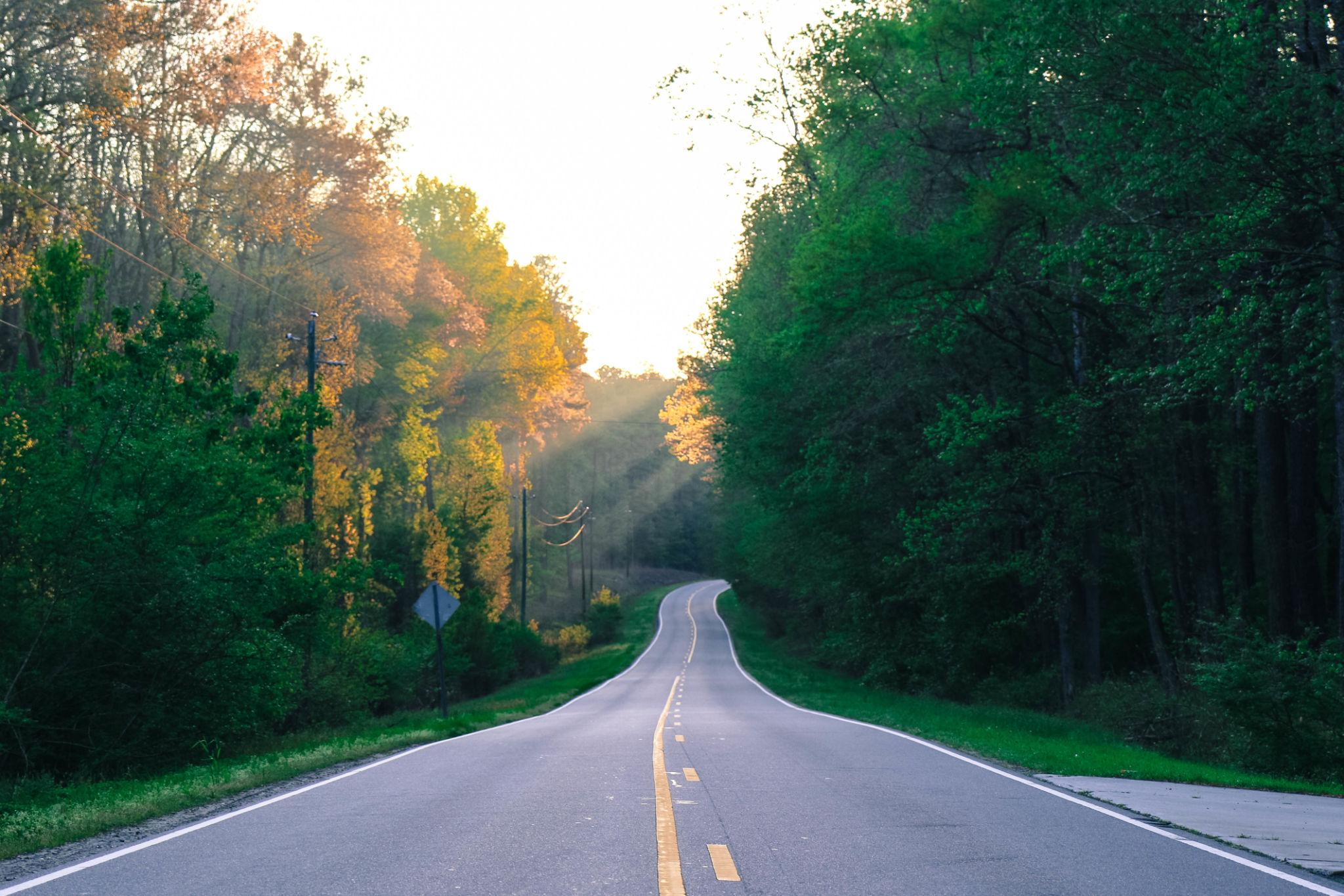 A clear road representing a path forward
