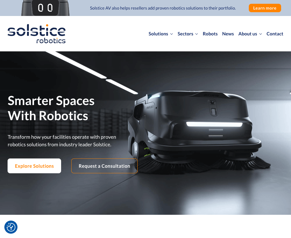 Solstice Robotics Website