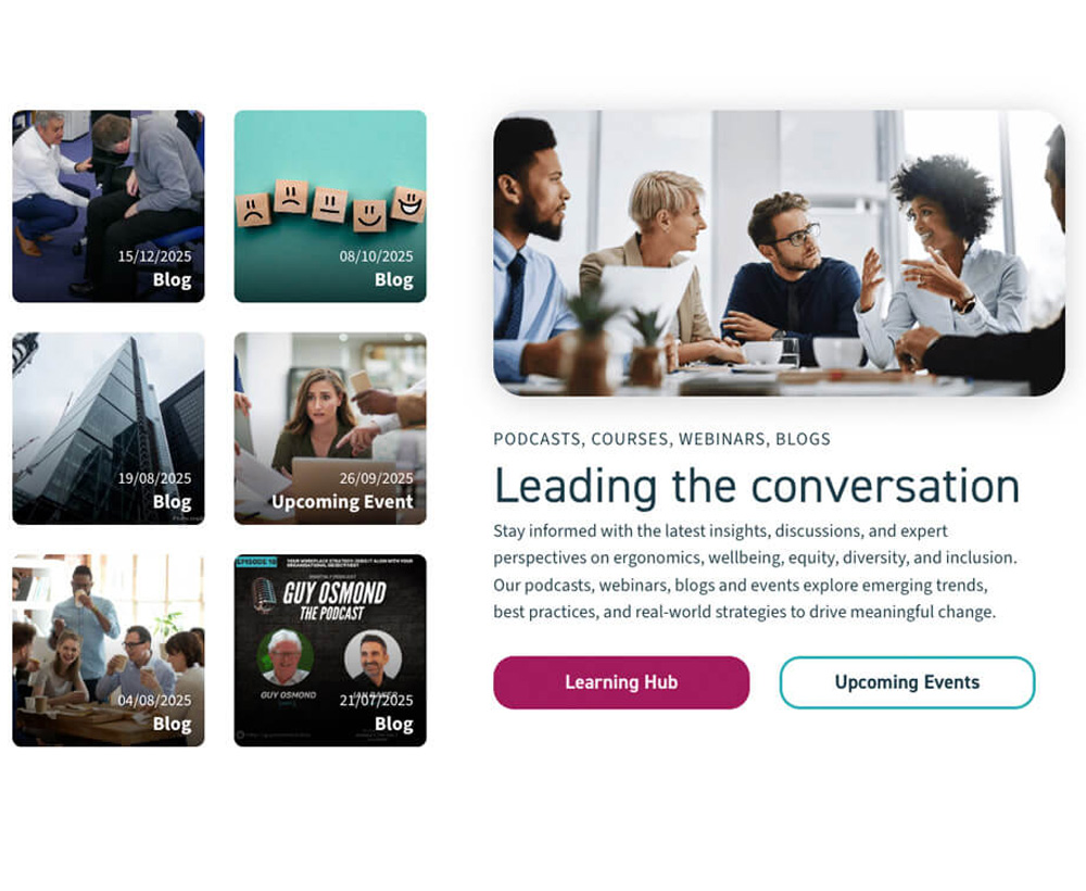 Leading the Conversation - media library for Osmond Ergonomics & Wellbeing