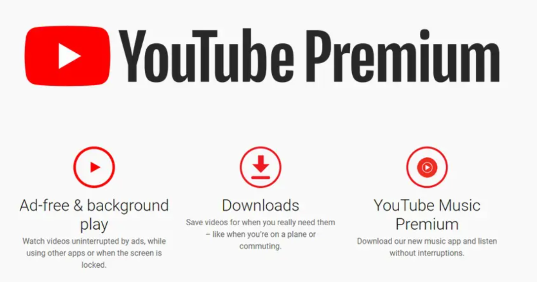 YouTube monetizes its offering with a Premium subscription for users