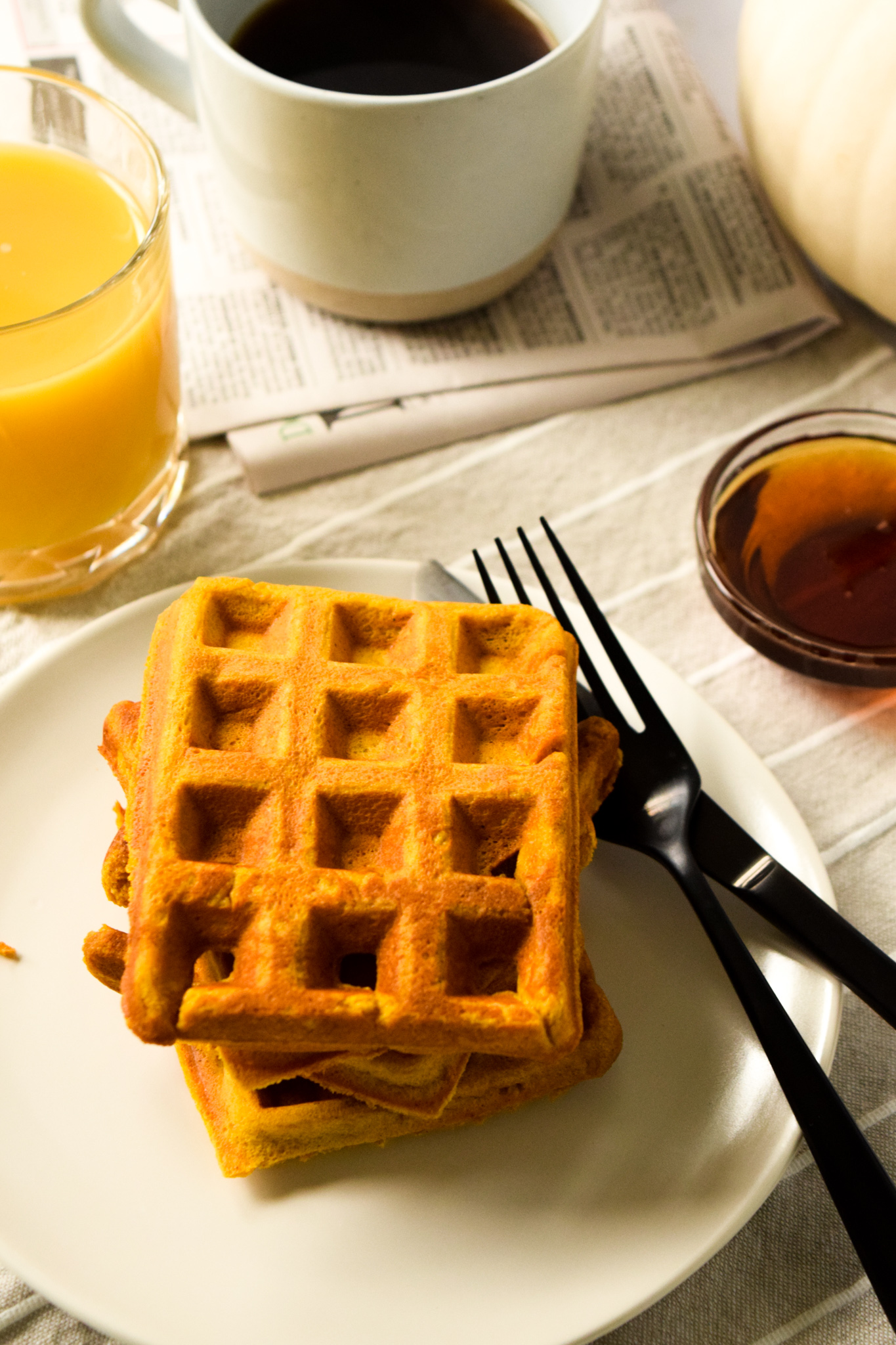 Gluten Free Pumpkin Waffles