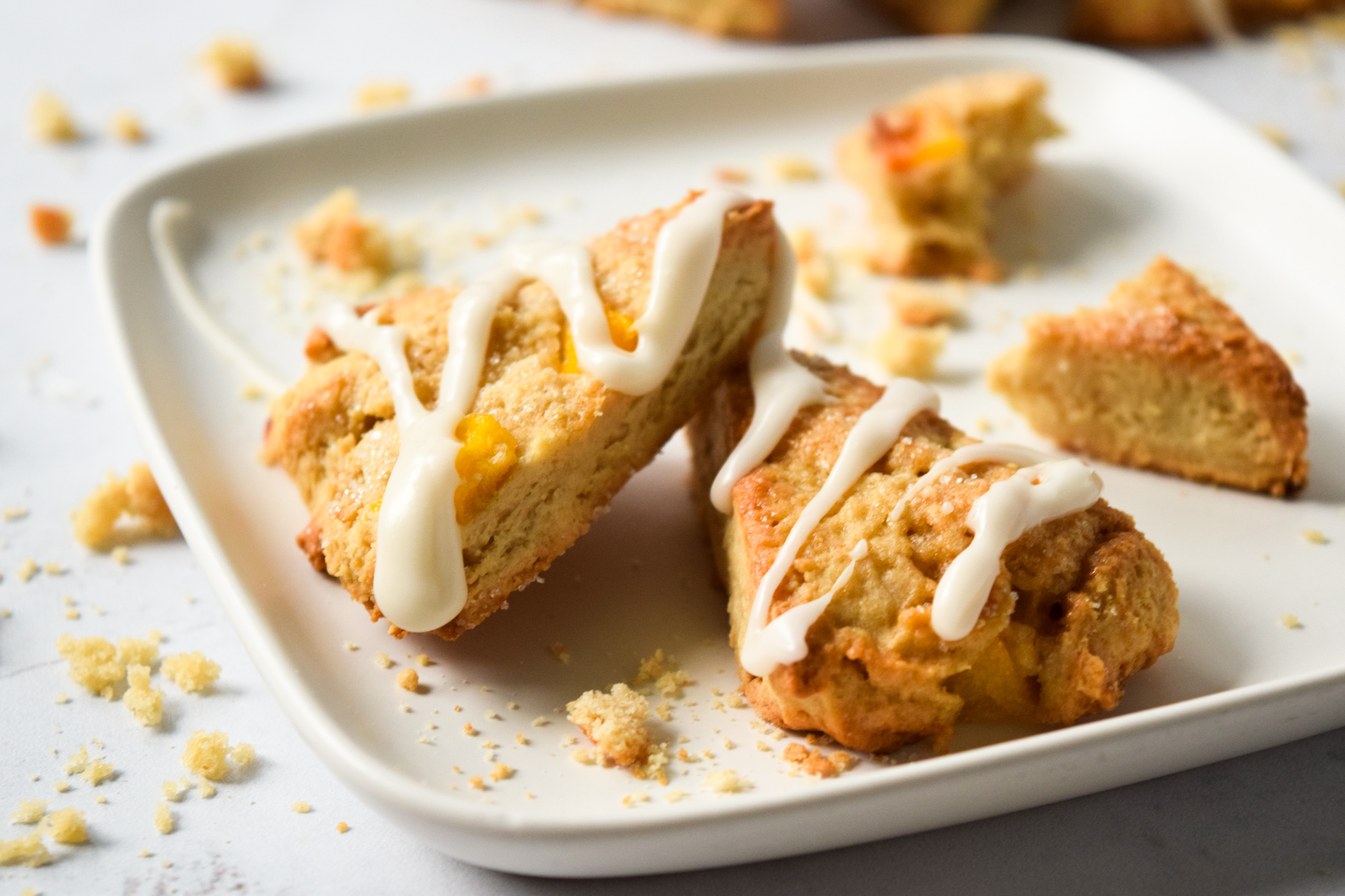 Gluten Free Mini Peach Scones