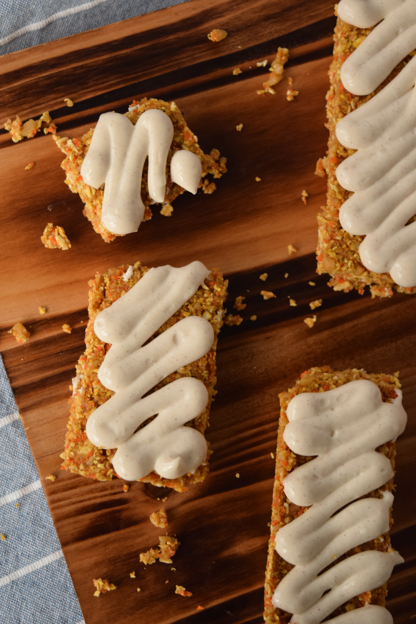 Gluten Free Carrot Cake Oat Bars
