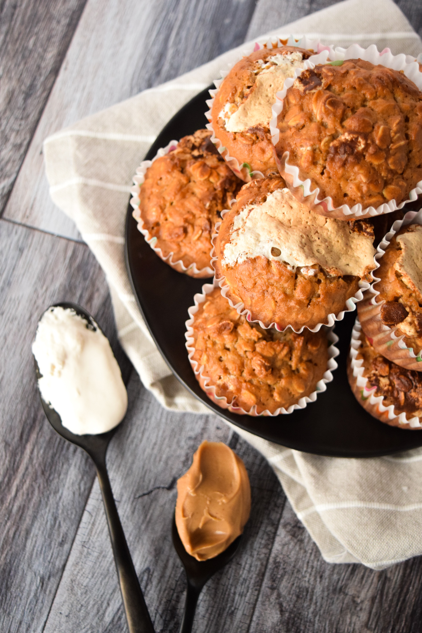 Fluffernutter Baked Oatmeal