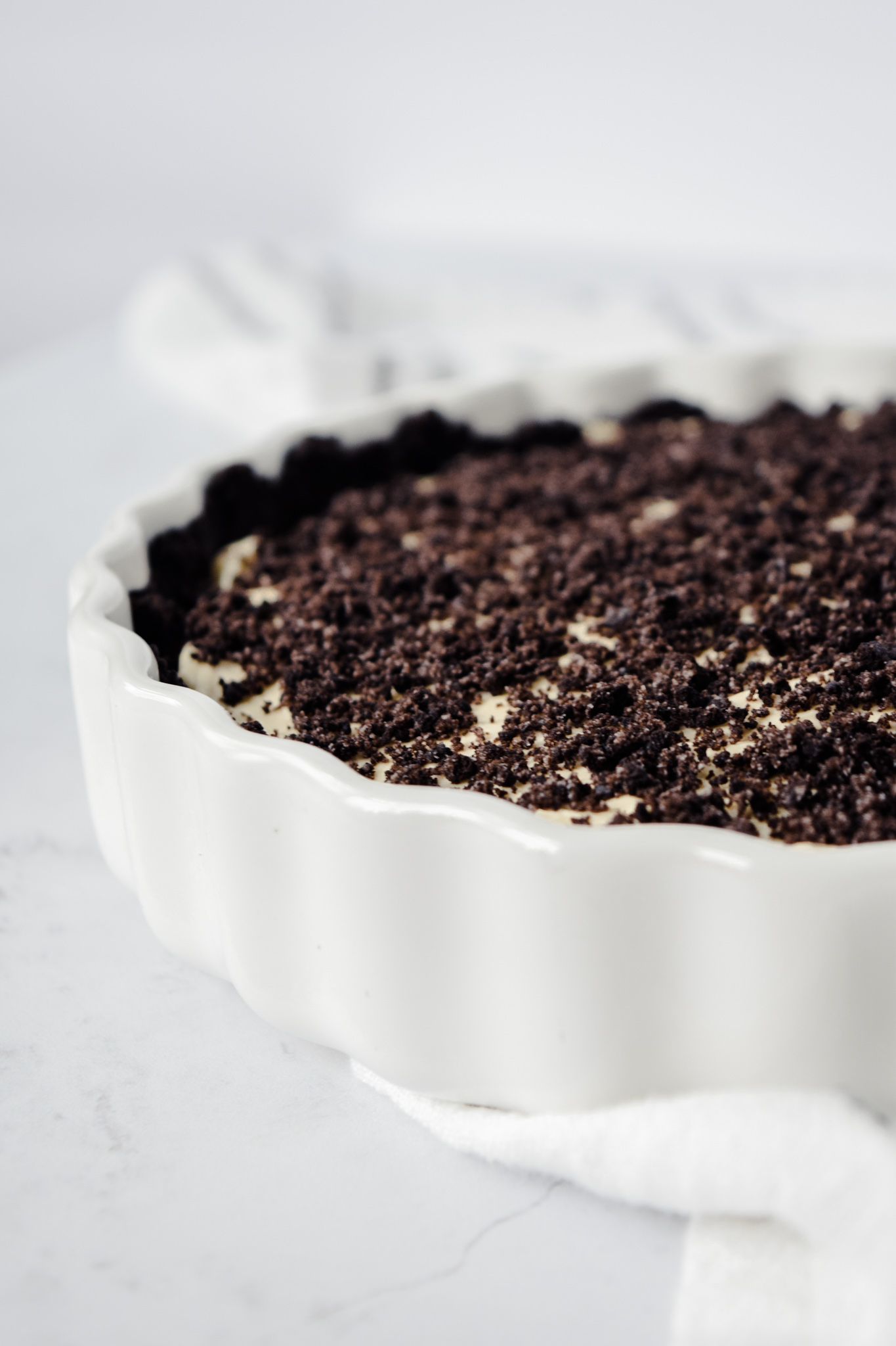 Gluten Free Peanut Butter Oreo Cheesecake