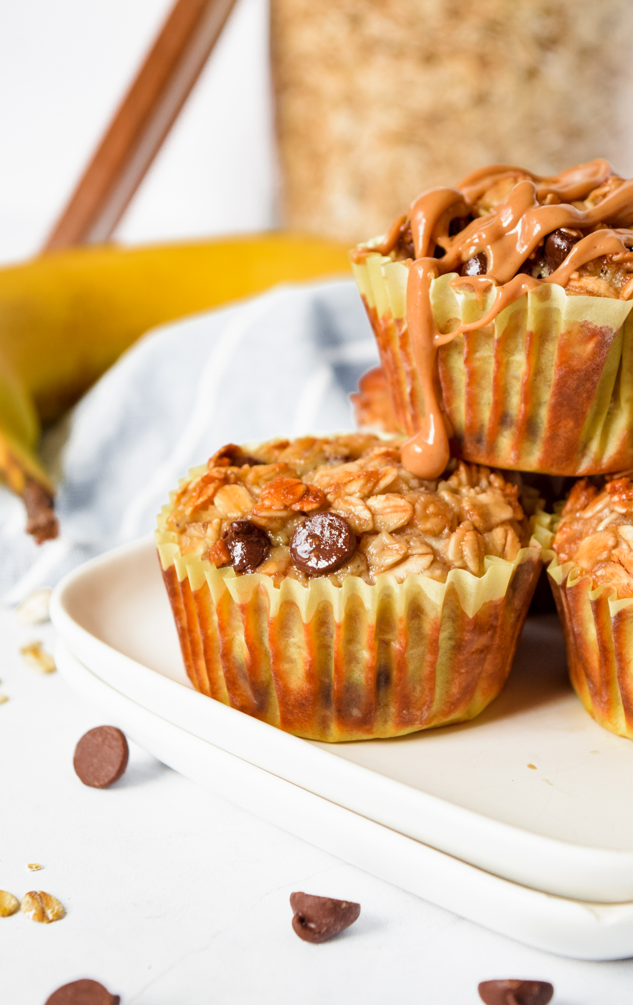 Banana Chocolate Chip Baked Oatmeal