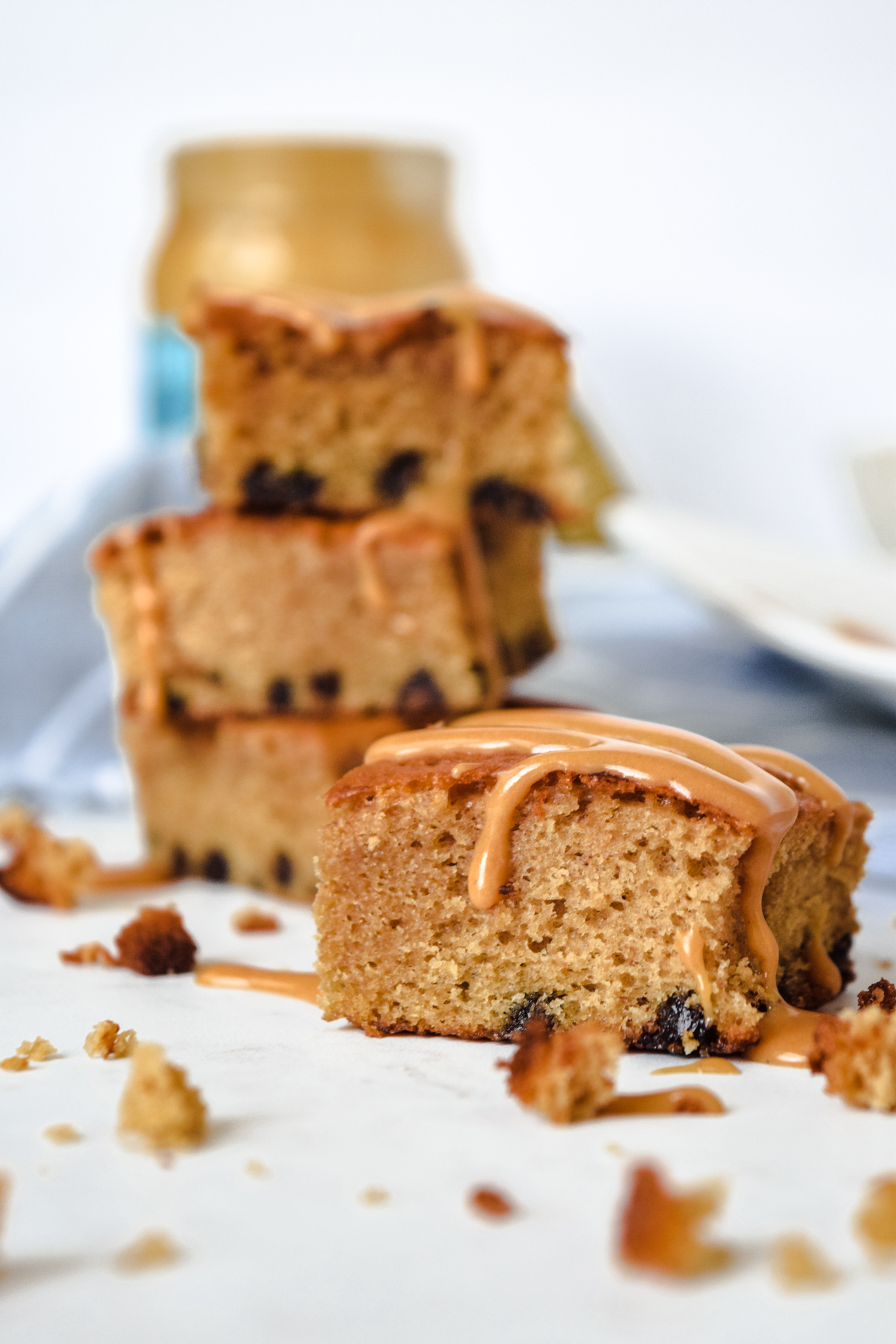 GF Peanut Butter Protein Blondies