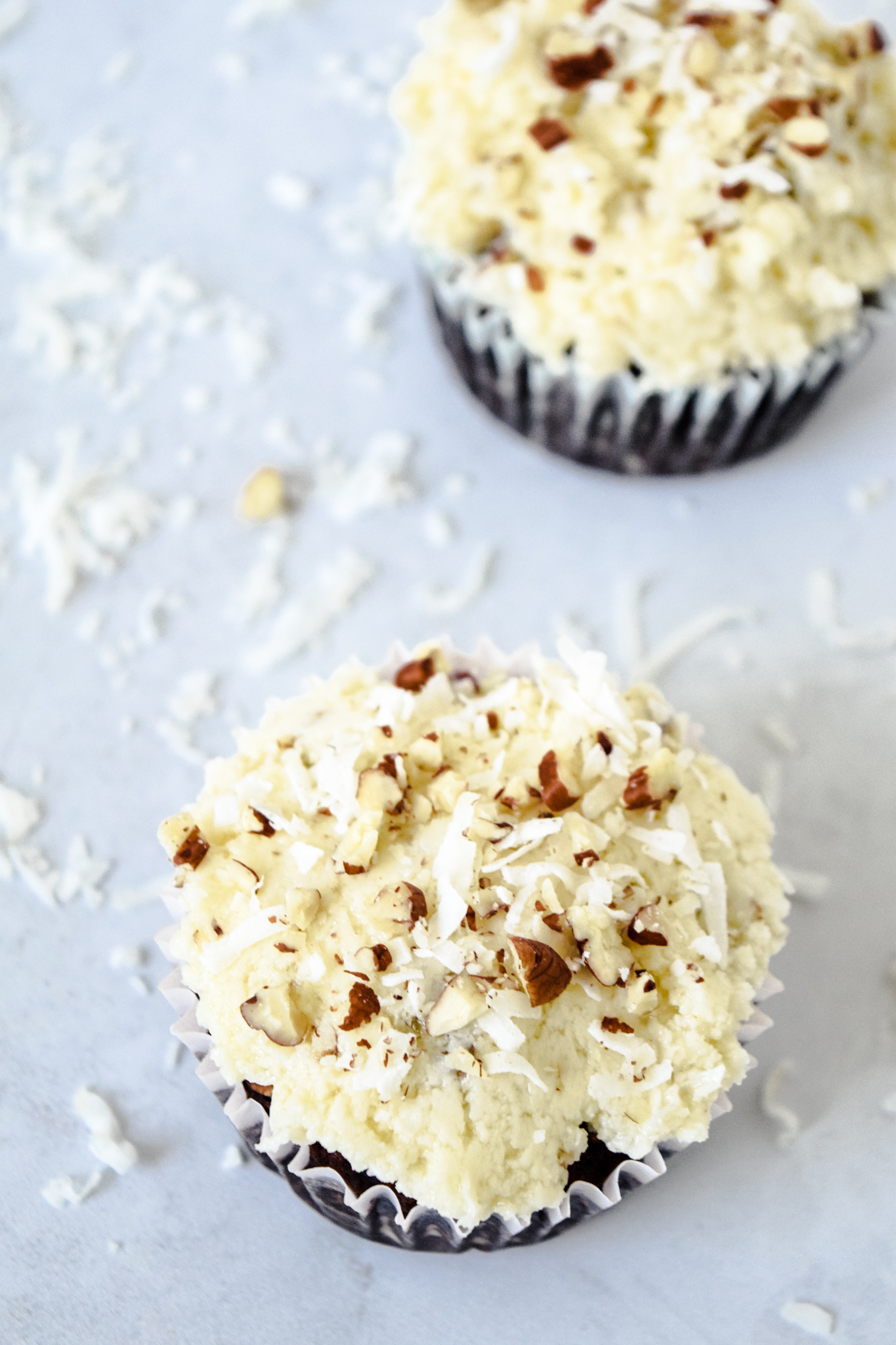German Chocolate Cake Baked Oatmeal Muffins