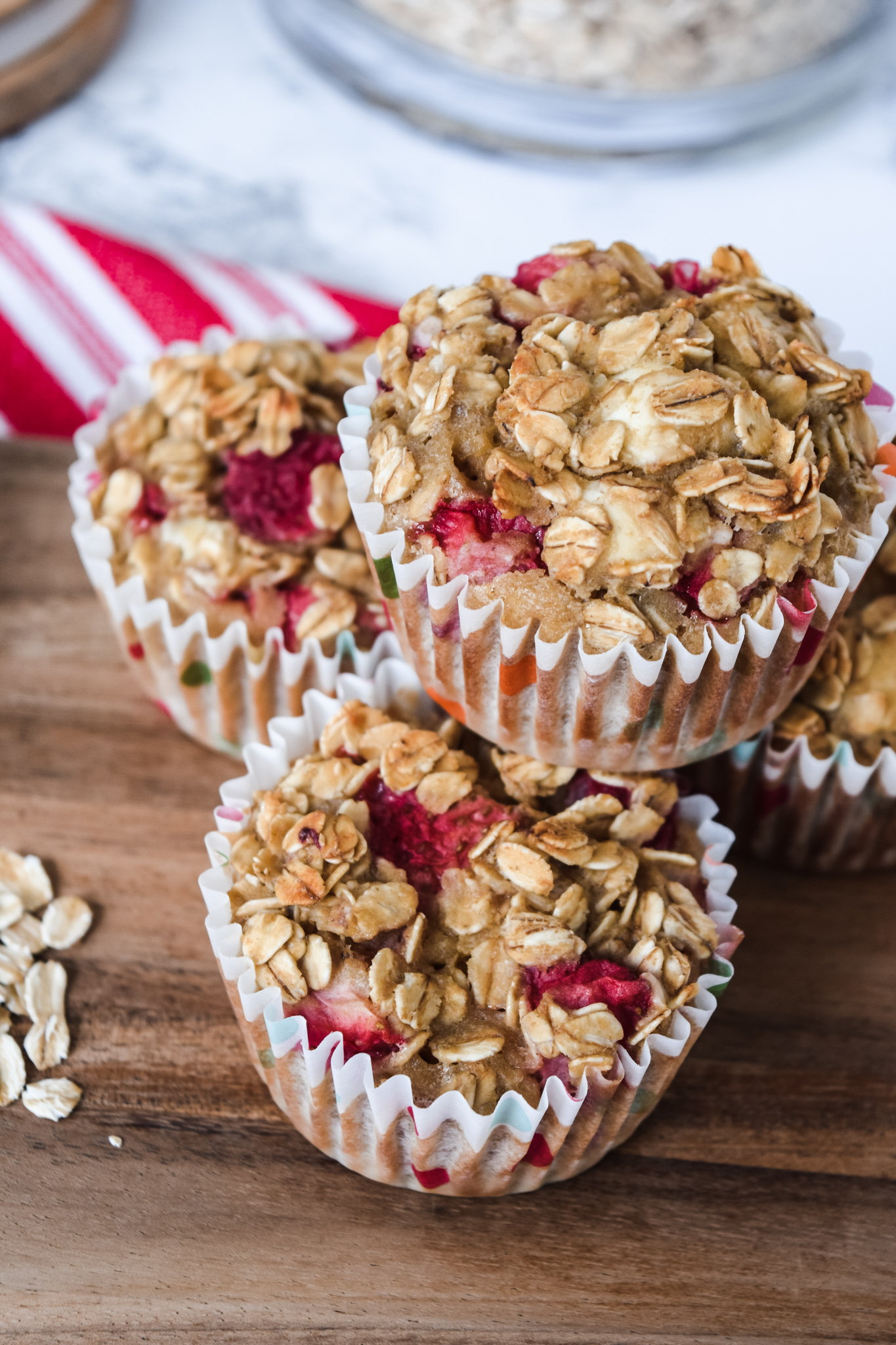 Strawberry Cheesecake Baked Oatmeal