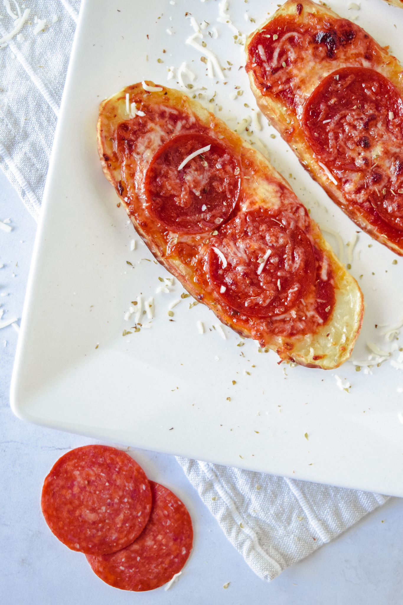 Pepperoni Pizza Potatoes