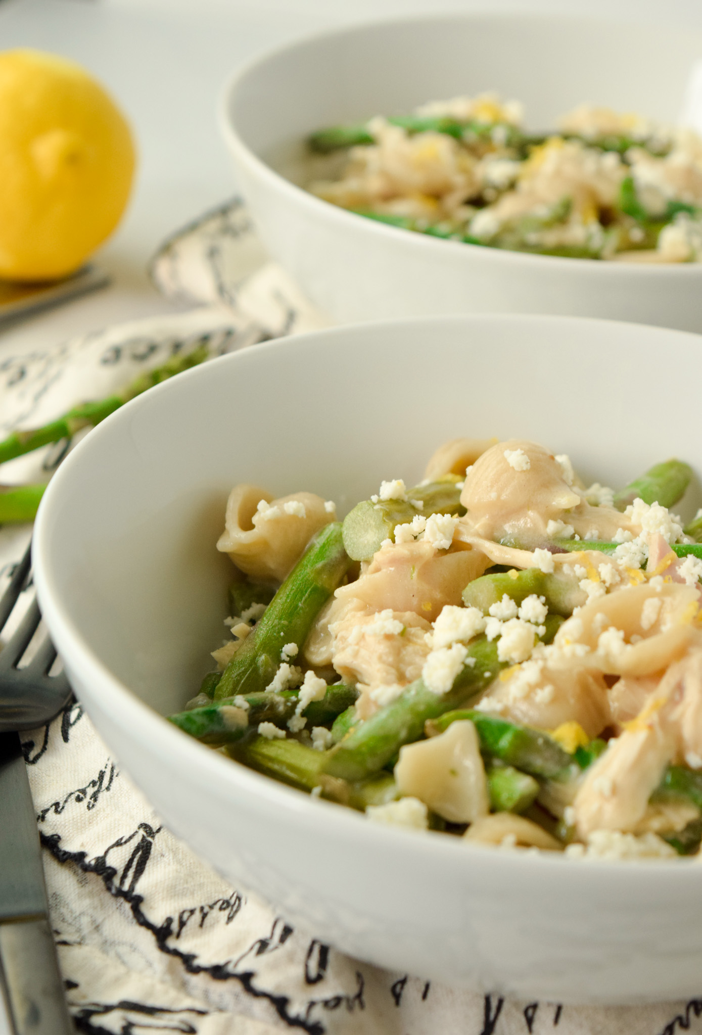 Gluten Free Lemon and Asparagus Pasta
