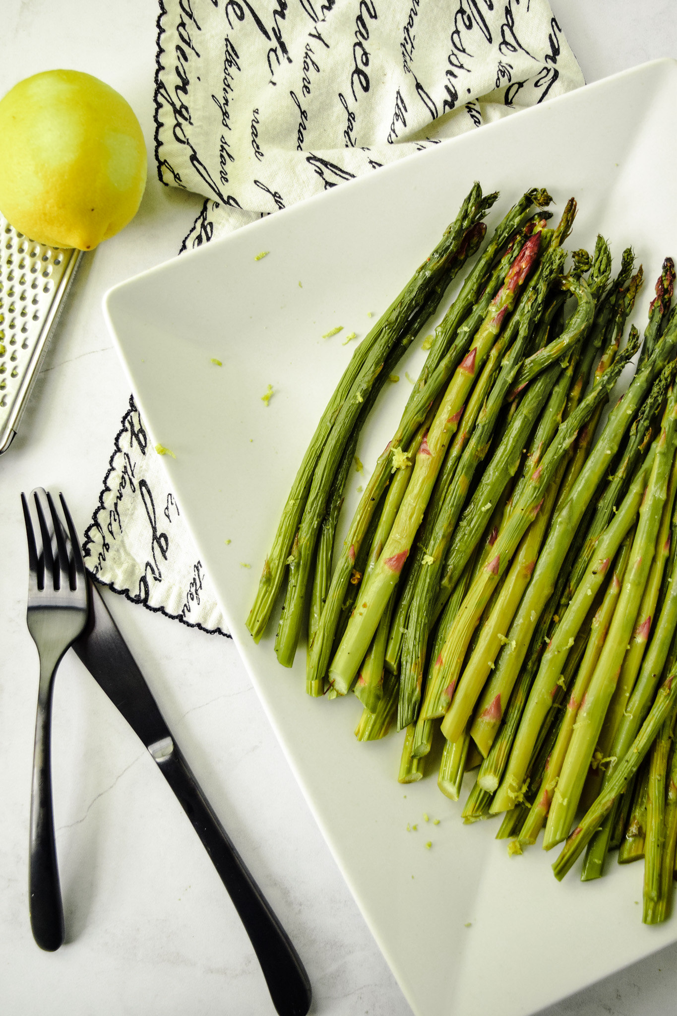 Oven Roasted Lemon Asparagus