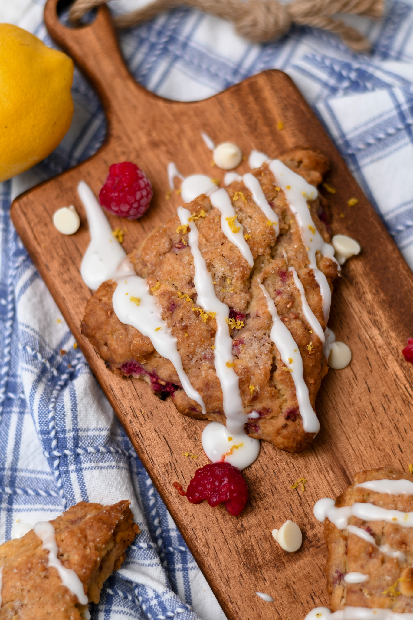 Gluten Free Lemon Raspberry Scones