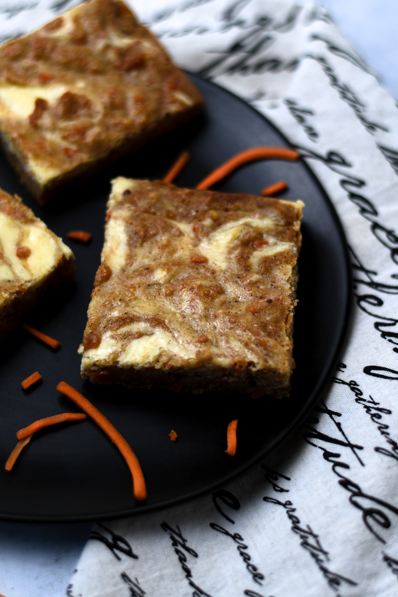 Gluten Free Carrot Cheesecake Bars
