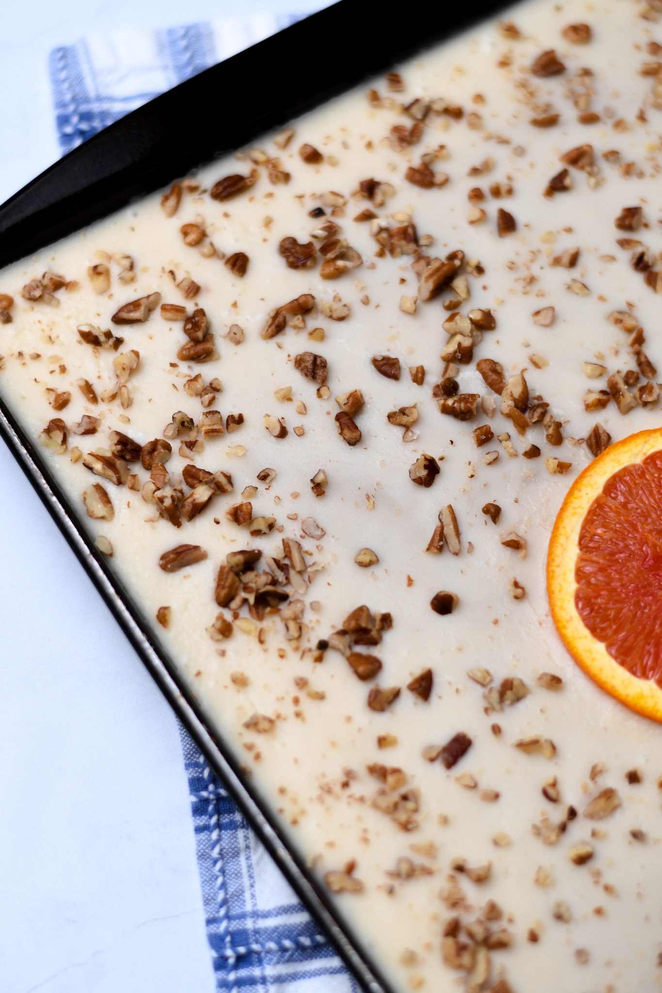 Gluten Free Orange Sheet Cake