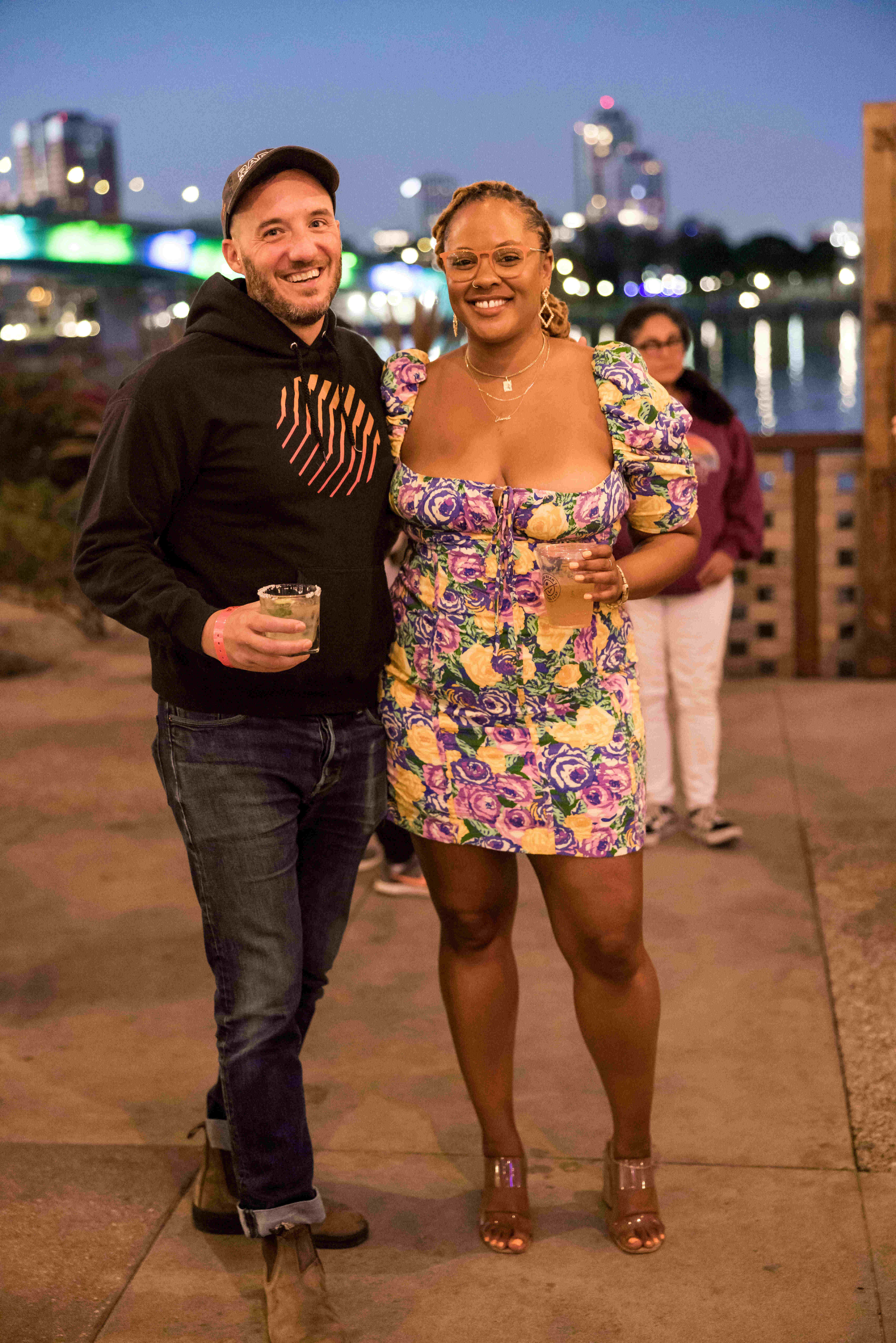 Joseph Phelan (ReFrame) and Shanelle Matthews (Radcomms) at NPS ‘22 opening reception