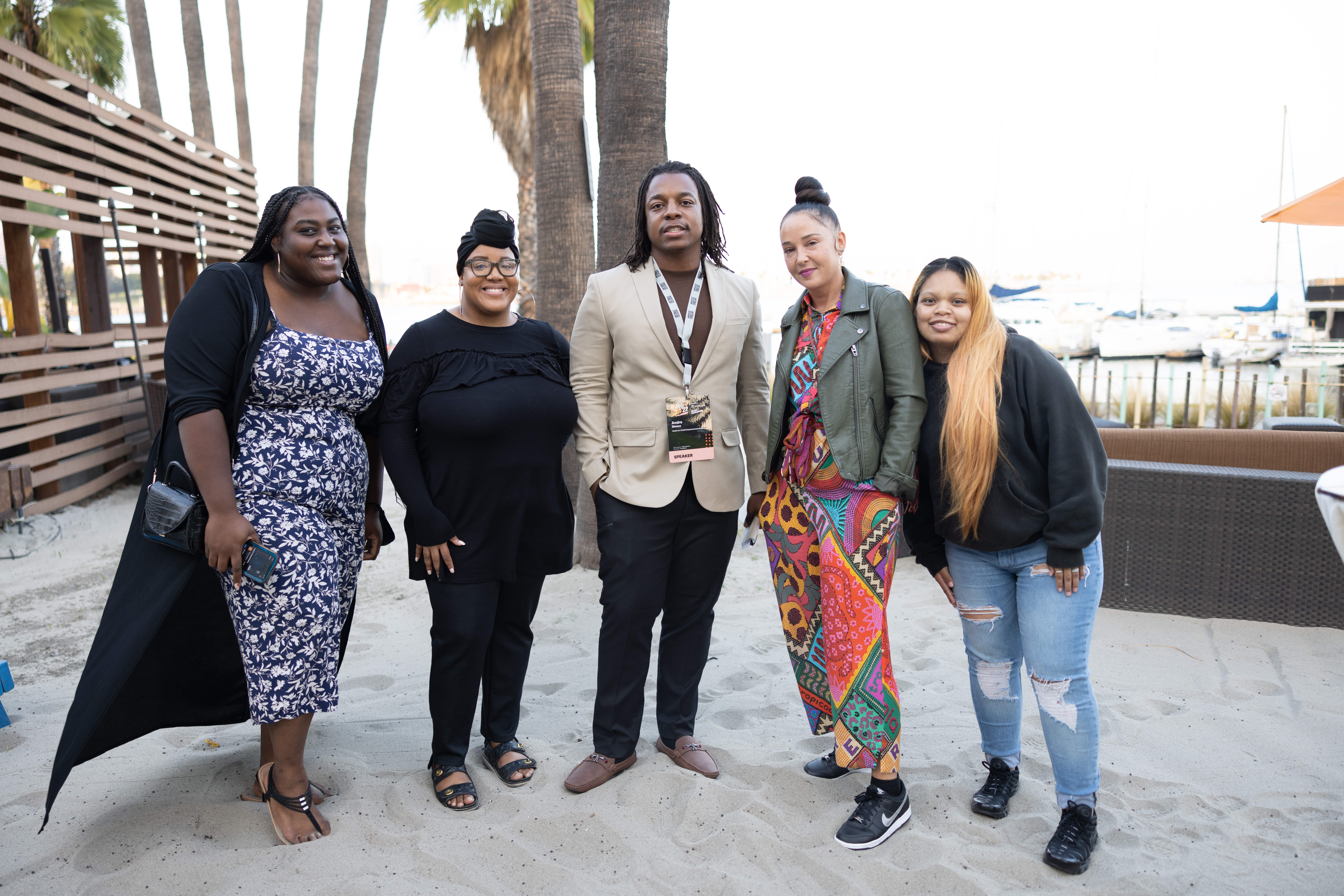 Ignite presenter Andre Simms (Youth Art and Self Empowerment Project) with NPS ‘22 participants.