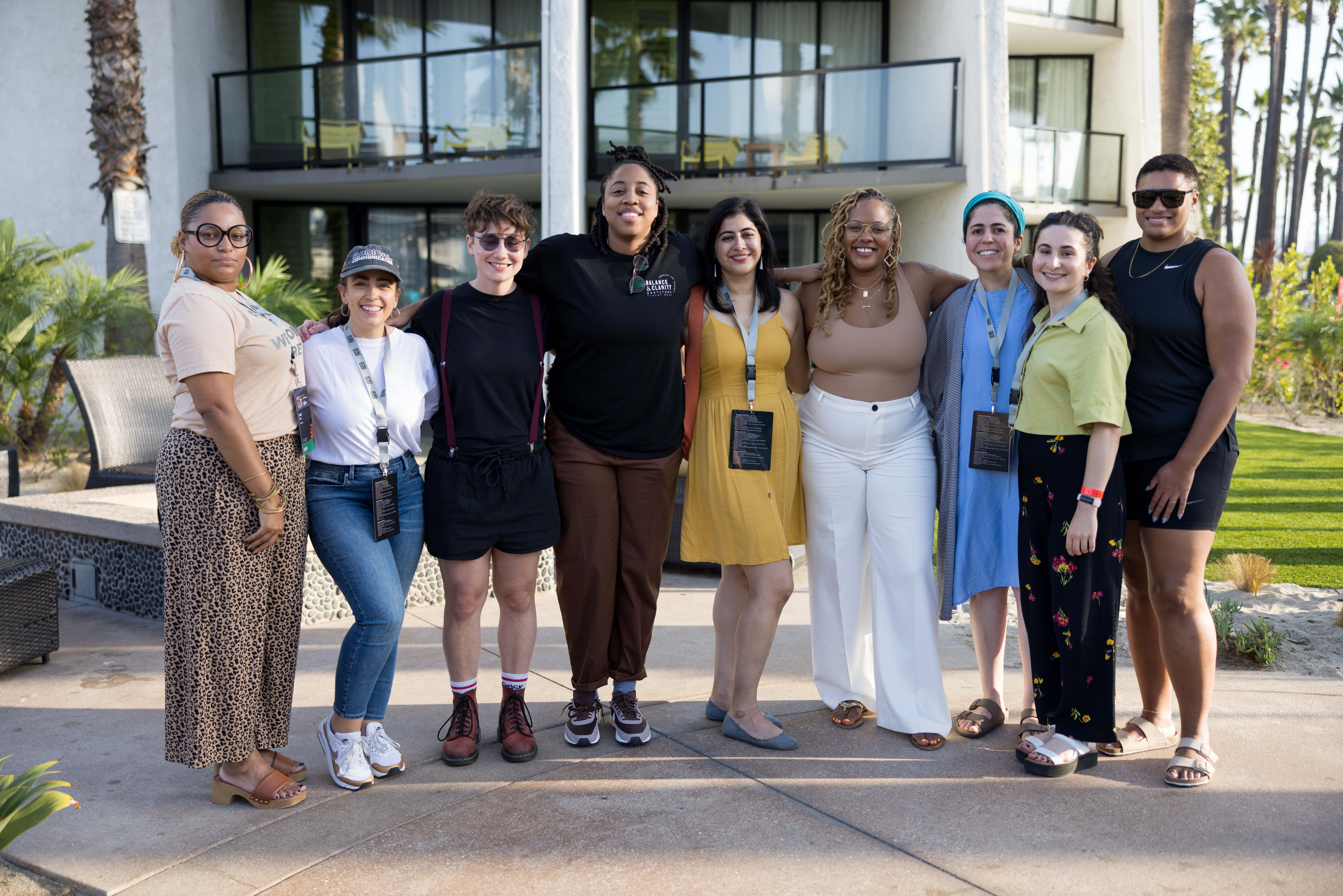 Radcomms Steering Committee at NPS ‘22: Jewel Bush, Hermelinda Cortés, Marzena Zukowska, Beulah Osueke, Zaineb Mohammed, Shanelle Matthews, Shiyam Galyon, Ariana Busby and Chelsea Fuller