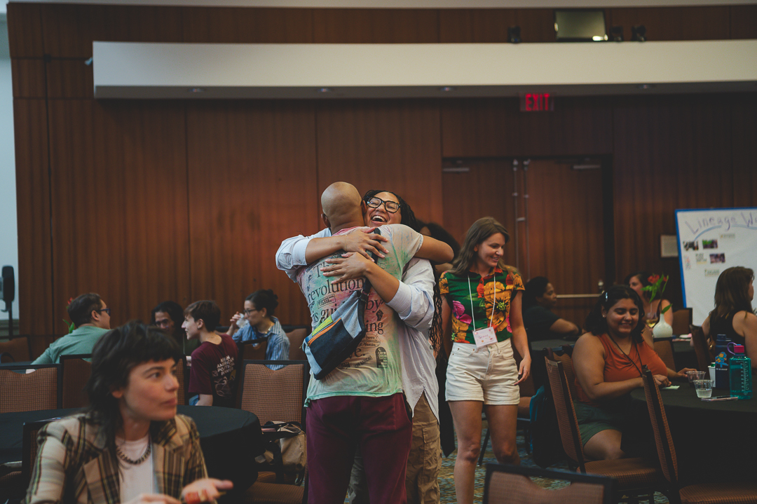 Image of two people embracing