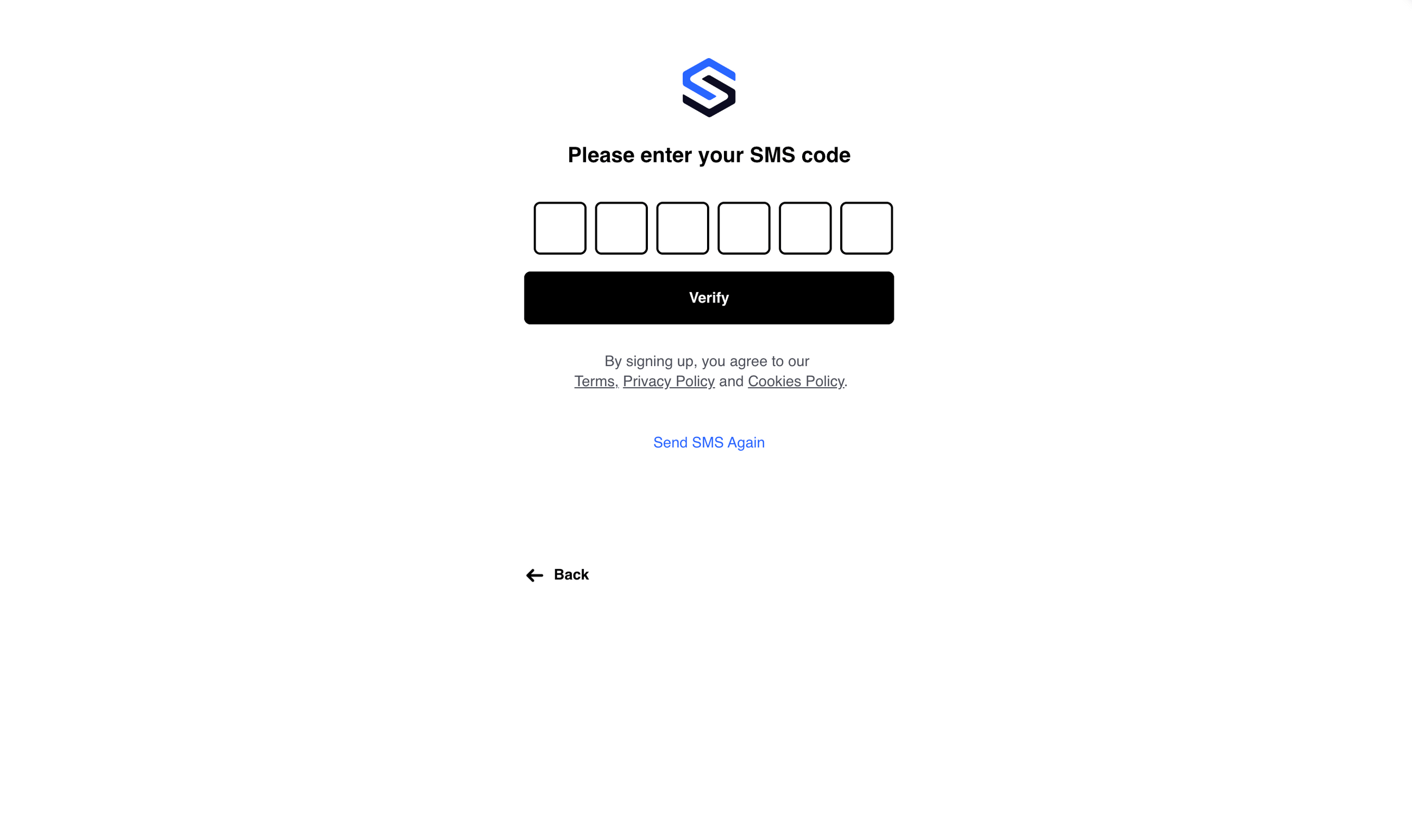 SMS Signup Flow - Form Template