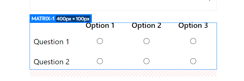 Feathery form matrix field type