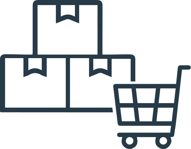 A simple line art icon of a financial graph with a dollar sign.