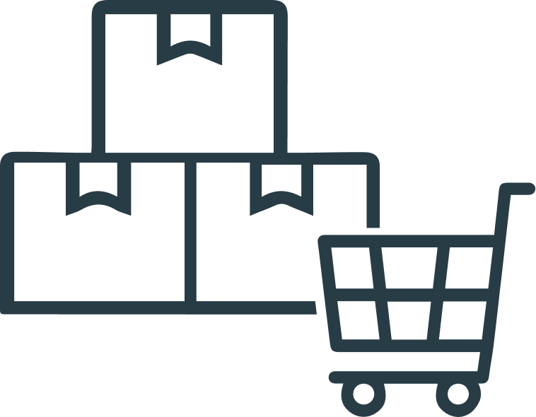 A simple line art icon of a financial graph with a dollar sign.